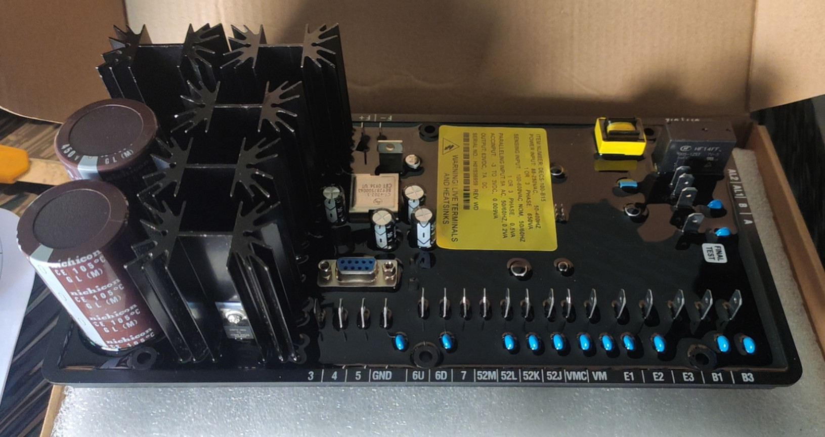 DECS-100-B15 VOLTAGE REGULATOR AVR